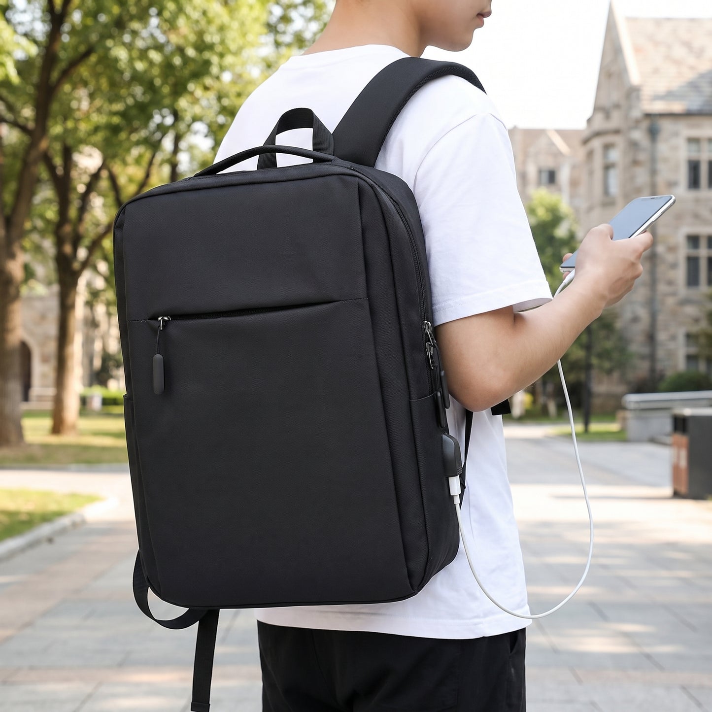 Backpack Laptop Bag USB Charging Work Commuter - hero