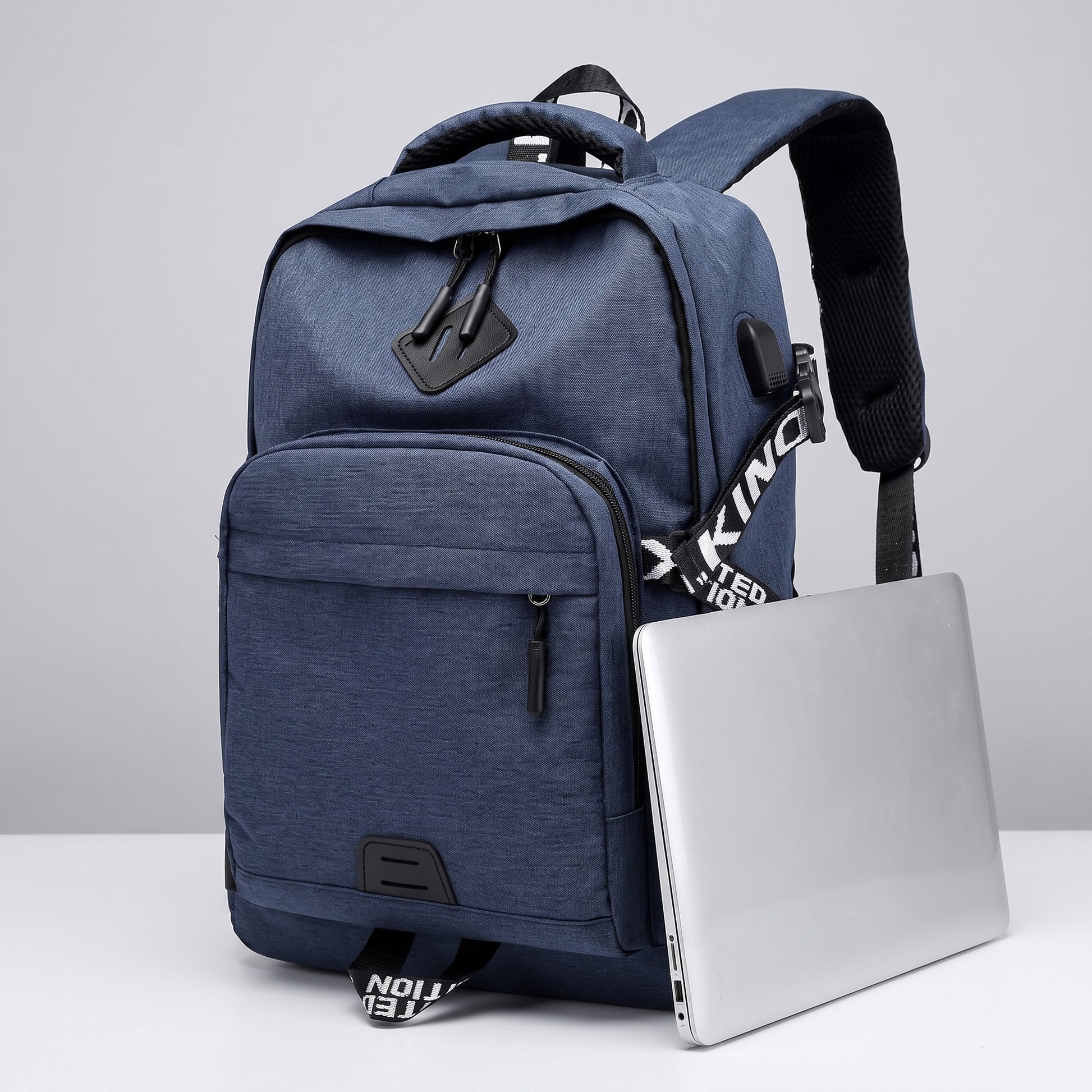 Backpack Laptop Bag USB Charging Work Commuter - scale