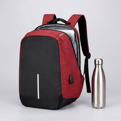 Backpack Laptop Bag Commuter Anti-Theft USB Charging Water Resistant - scale