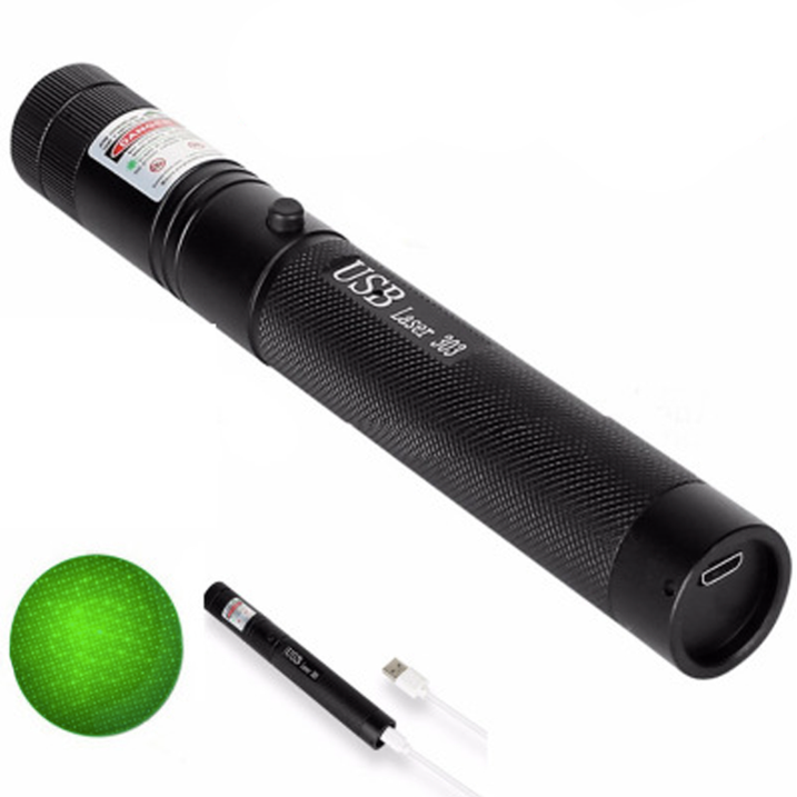 Laser Pointer Pen High Power With Adjustable Focus Ring Safety Key Lock And Rechargeable USB Charger - Image 7