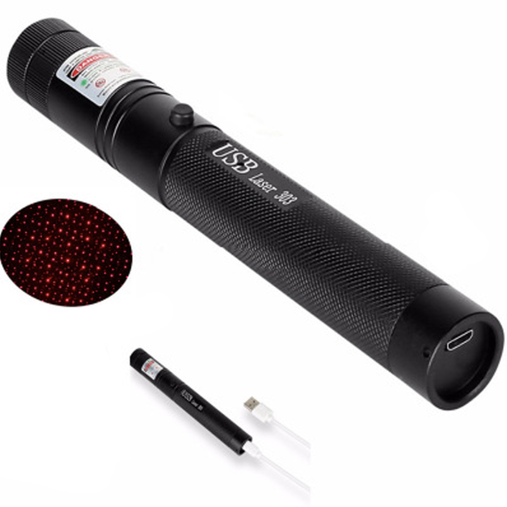 Laser Pointer Pen High Power With Adjustable Focus Ring Safety Key Lock And Rechargeable USB Charger - Image 8