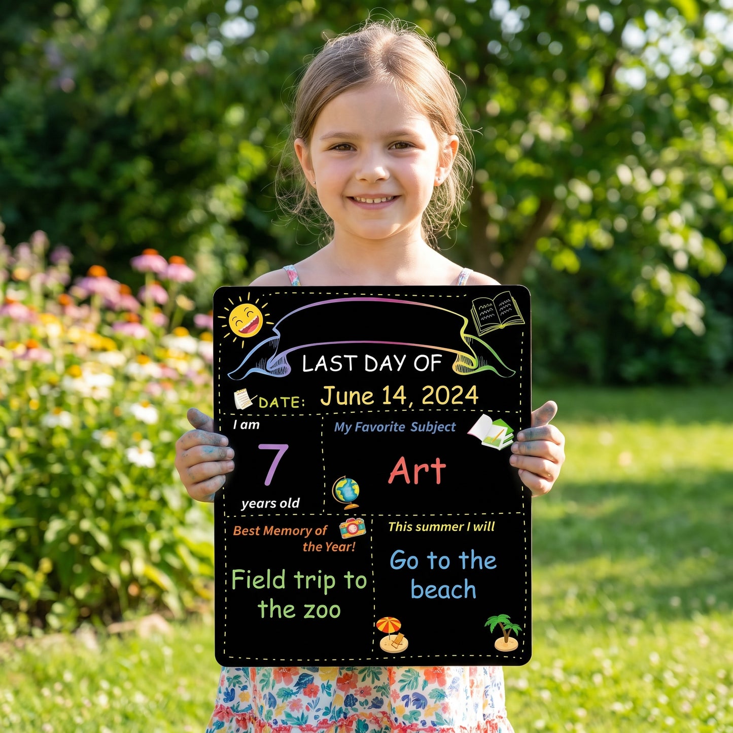 Last Day First Doublesided School Milestone Erasable Board - Image 17