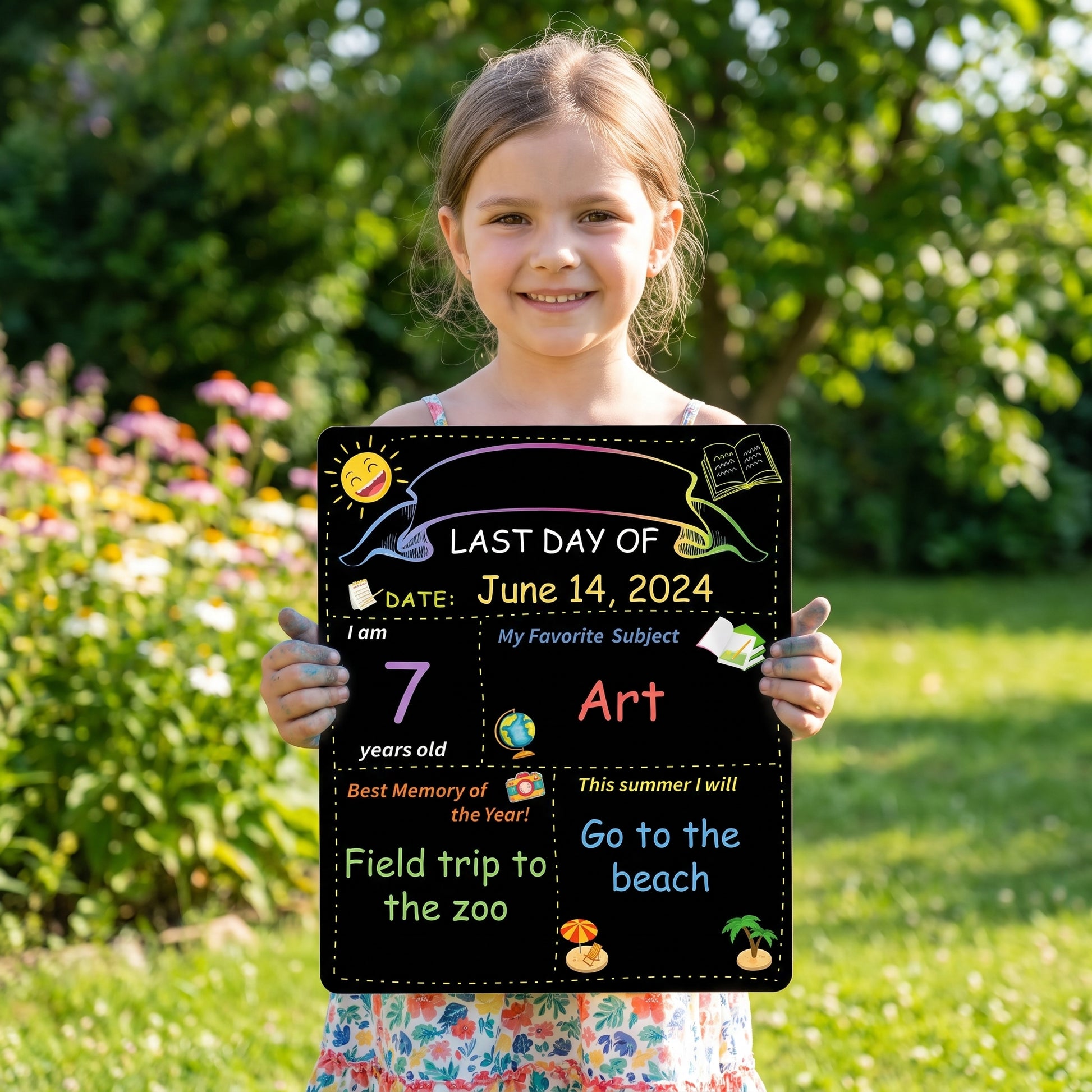 Last Day First Doublesided School Milestone Erasable Board - Image 17