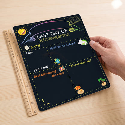 Last Day First Doublesided School Milestone Erasable Board - scale