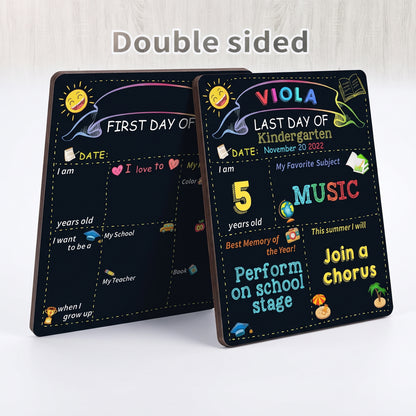 Last Day First Doublesided School Milestone Erasable Board - studio