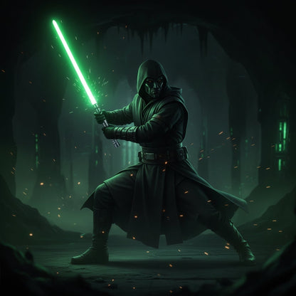 Light Up Lightsaber Halloween Toy Up Sword Glowing Rgb LED Effect - Image 1