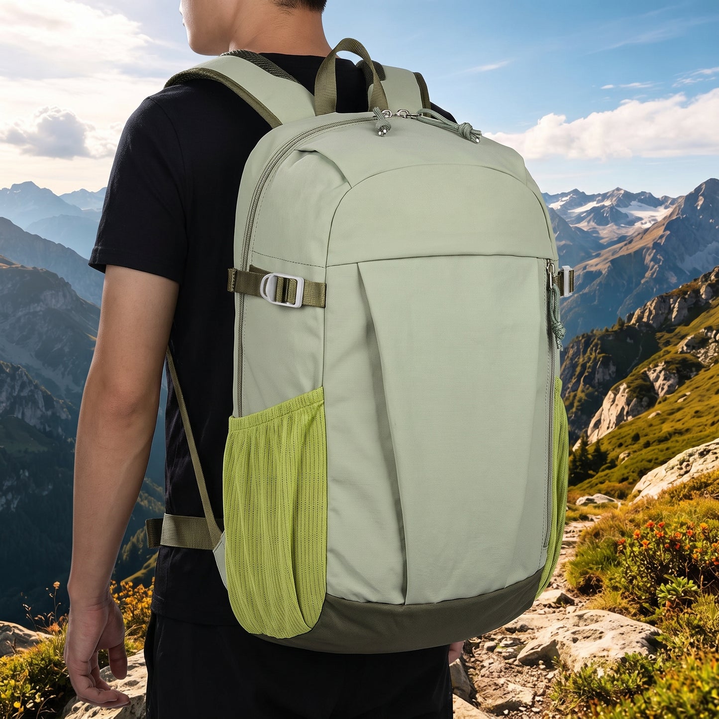 Outdoor Backpack with Supportive Small Travel and Zipper Closure - hero