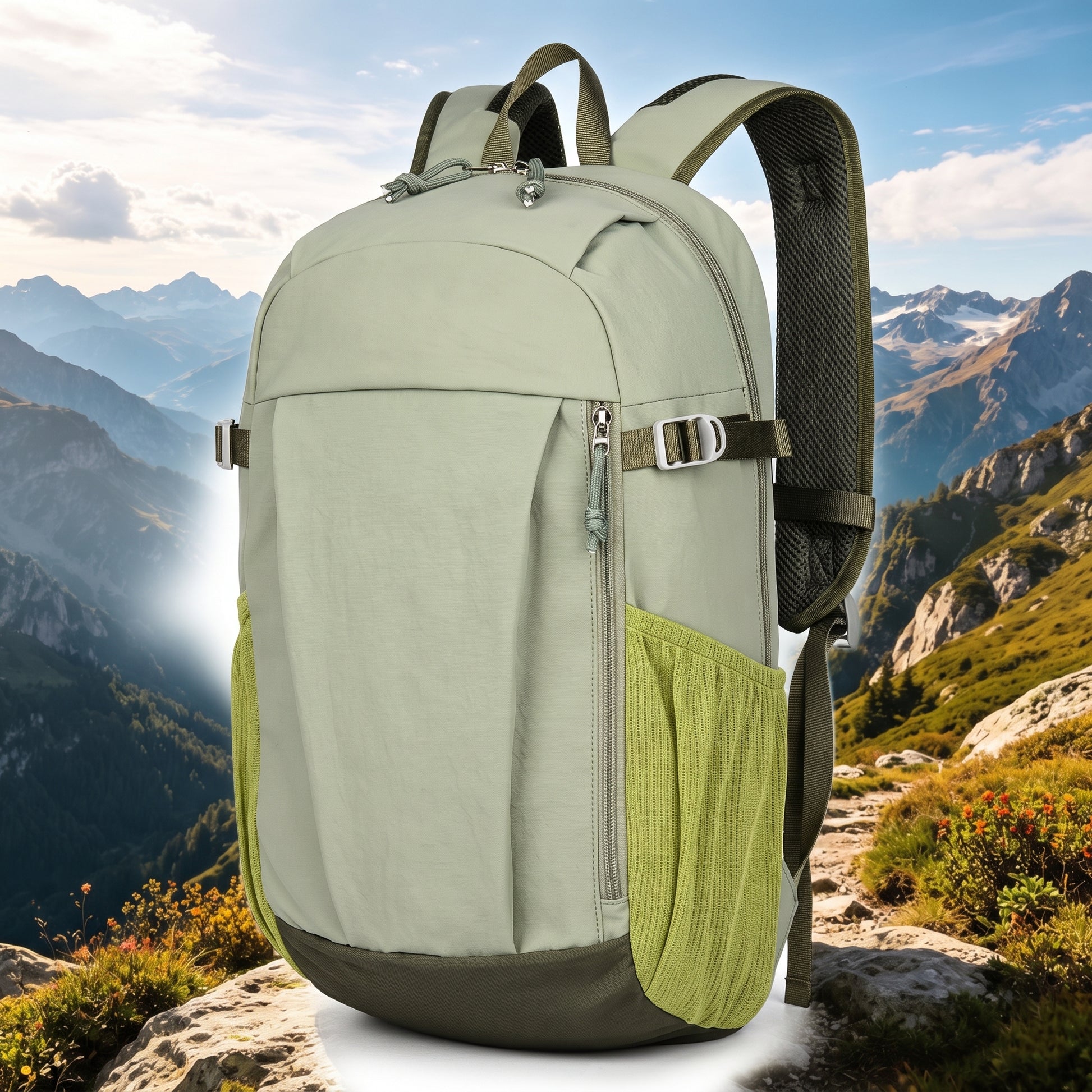 Outdoor Backpack with Supportive Small Travel and Zipper Closure - studio