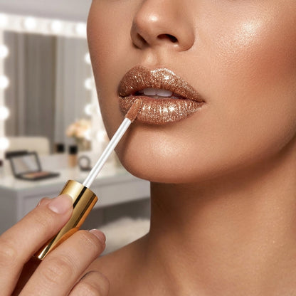 Liquid Lipstick Glitter Sparkle Shine Shimmer Makeup - Image 1