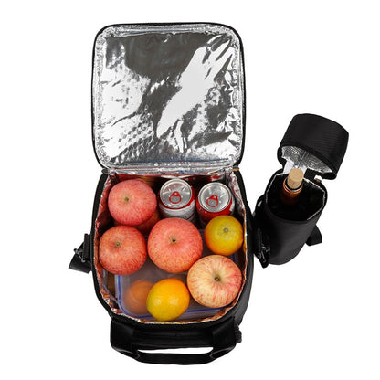 Lunch Bag for Work Cooler Insulated Black Shoulder Strap - Image 3