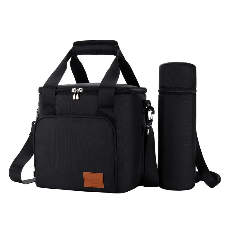 Lunch Bag for Work Cooler Insulated Black Shoulder Strap - Image 6