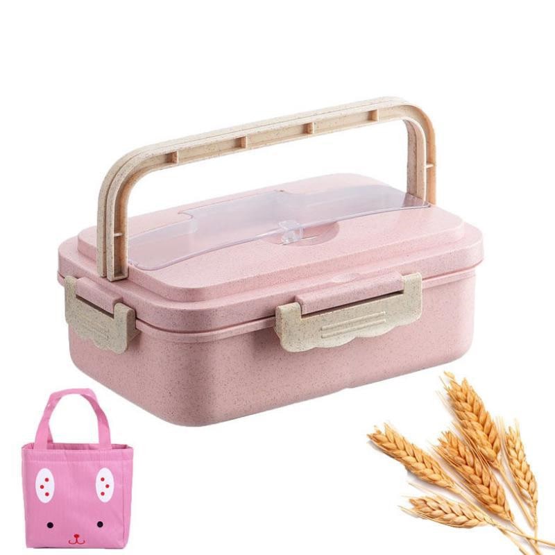Lunch Box Bento Food Container Compartment Plastic Meal Prep - Image 4