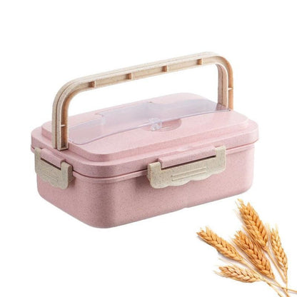 Lunch Box Bento Food Container Compartment Plastic Meal Prep - Image 5