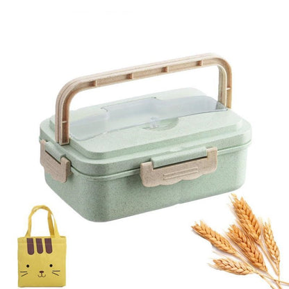 Lunch Box Bento Food Container Compartment Plastic Meal Prep - Image 7