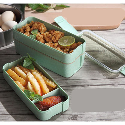 Lunch Box Bento Food Container Meal Prep Compartment Stackable - Image 10