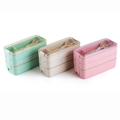 Lunch Box Bento Food Container Meal Prep Compartment Stackable - Image 7