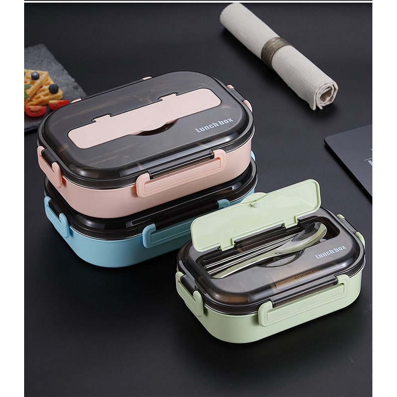 Lunch Box Bento Food Container Stainless Steel Compartment Storage - Image 11