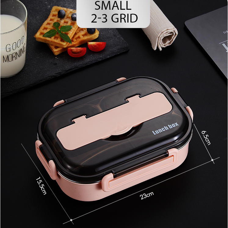 Lunch Box Bento Food Container Stainless Steel Compartment Storage - Image 7