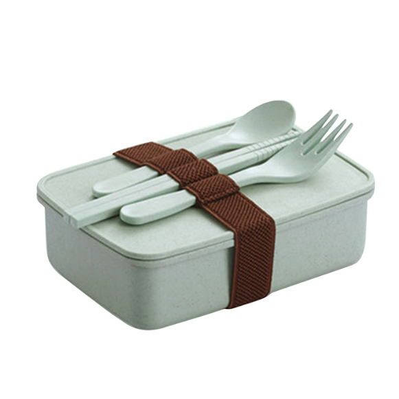Lunch Box Bento Pastel Color Rectangular Cutlery - Image 6