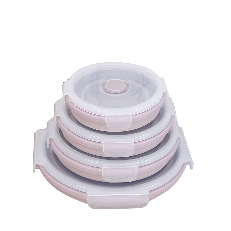 Lunch Box Collapsible Silicone Food Containers with Lids Storage - Image 10