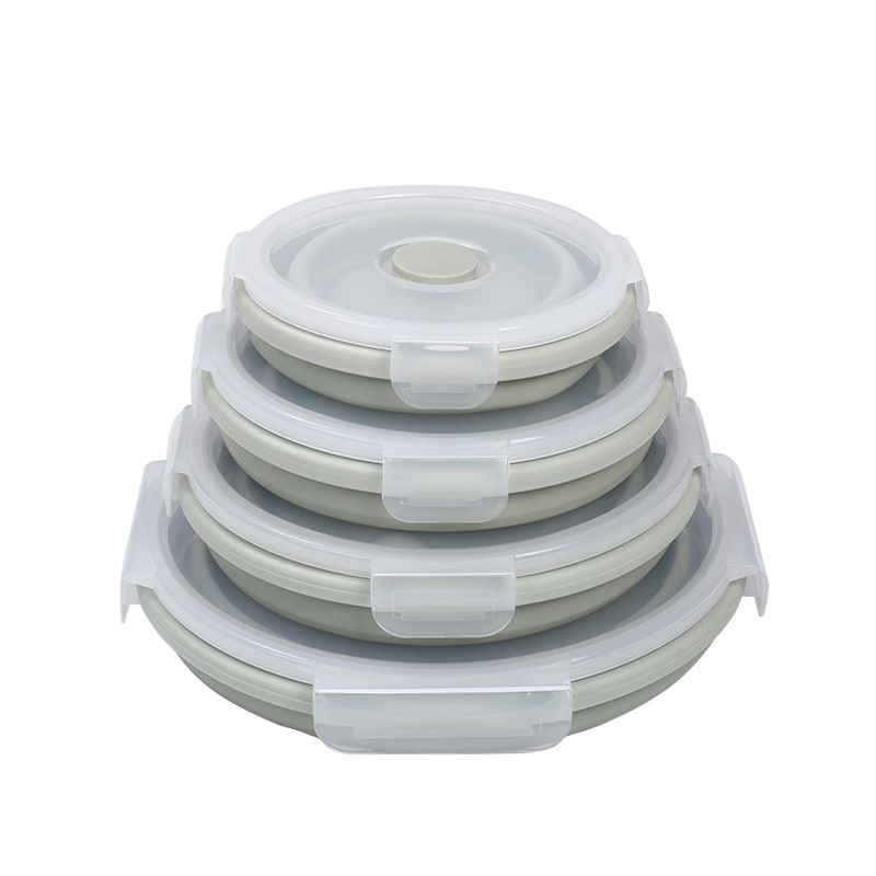 Lunch Box Collapsible Silicone Food Containers with Lids Storage - Image 13