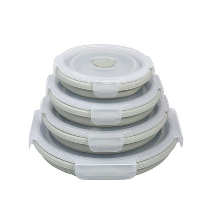 Lunch Box Collapsible Silicone Food Containers with Lids Storage - Image 13