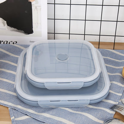 Lunch Box Collapsible Silicone Food Containers with Lids Storage - Image 6
