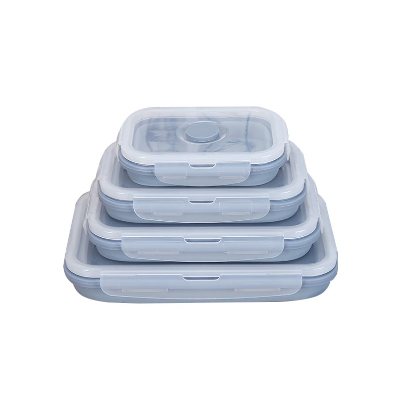 Lunch Box Collapsible Silicone Food Containers with Lids Storage - Image 8