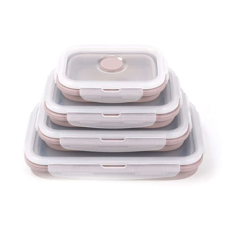 Lunch Box Collapsible Silicone Food Containers with Lids Storage - Image 9