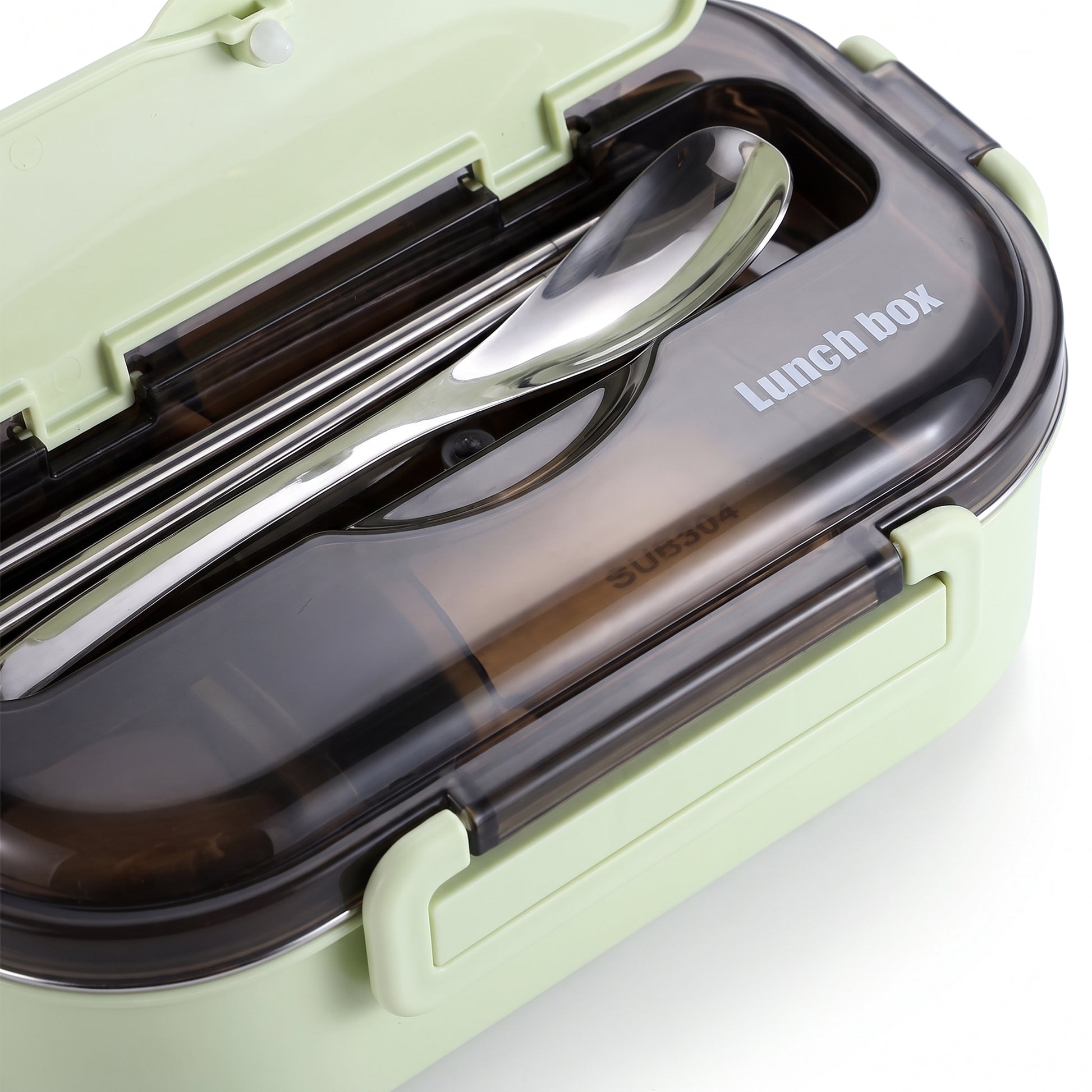 Lunch Box Bento Food Container Stainless Steel Compartment Storage - detail