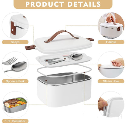 Lunch Box Electric Food Warmer Portable Heated Car Home - Image 14