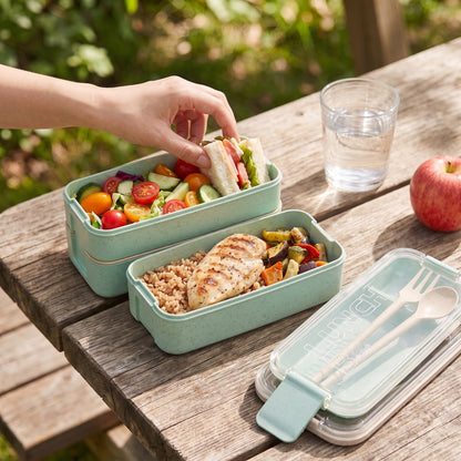 Lunch Box Bento Food Container Meal Prep Compartment Stackable - Image 12