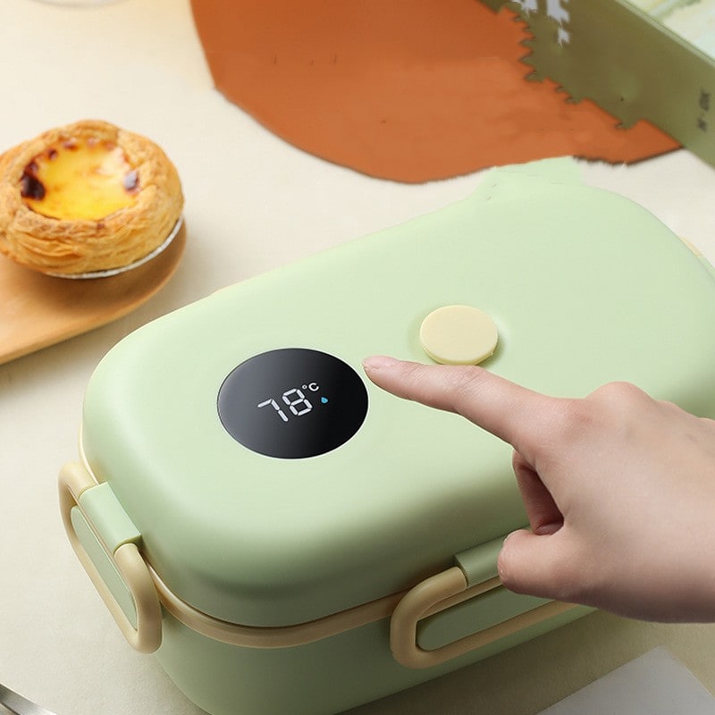 Lunch Box Portable Heated Food Warmer Digital Temperature Display - Image 6