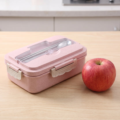 Lunch Box Bento Food Container Compartment Plastic Meal Prep - scale