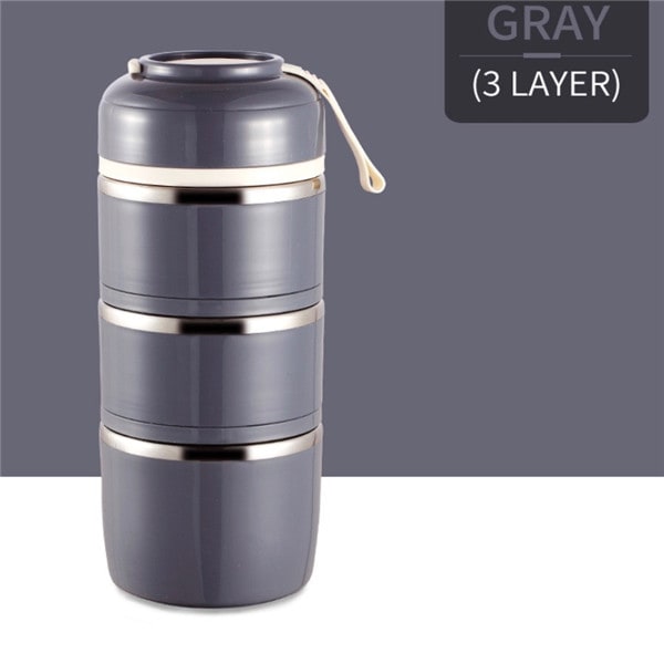 lunch box stainless steel insulated multi-tier food storage container - Image 10