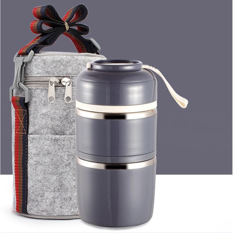 lunch box stainless steel insulated multi-tier food storage container - Image 18