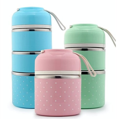 lunch box stainless steel insulated multi-tier food storage container - Image 33