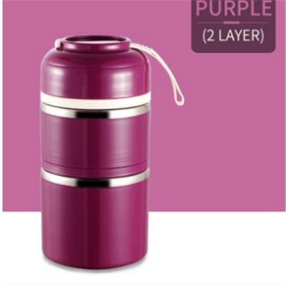lunch box stainless steel insulated multi-tier food storage container - Image 34