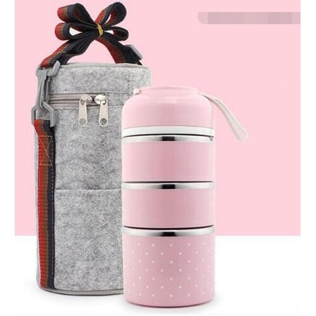 lunch box stainless steel insulated multi-tier food storage container - Image 6