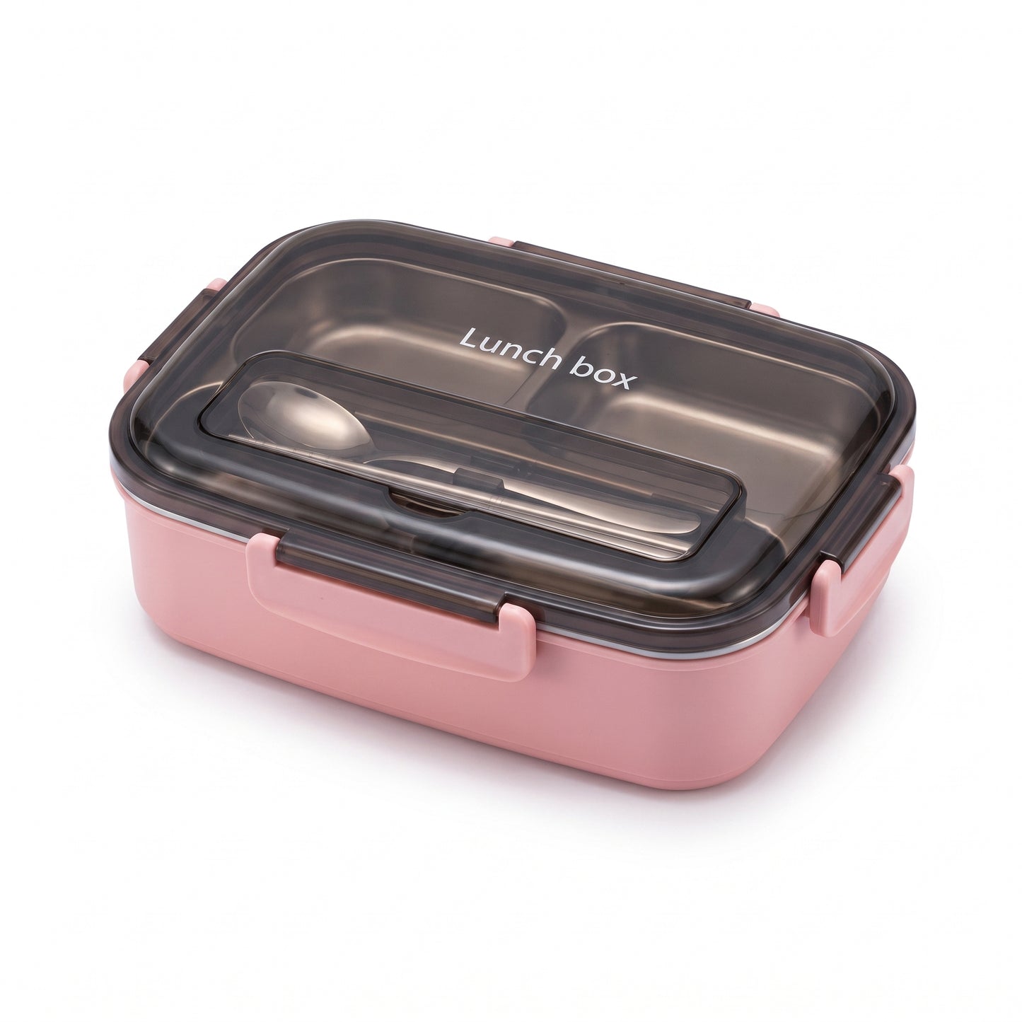Lunch Box Bento Food Container Stainless Steel Compartment Storage - studio