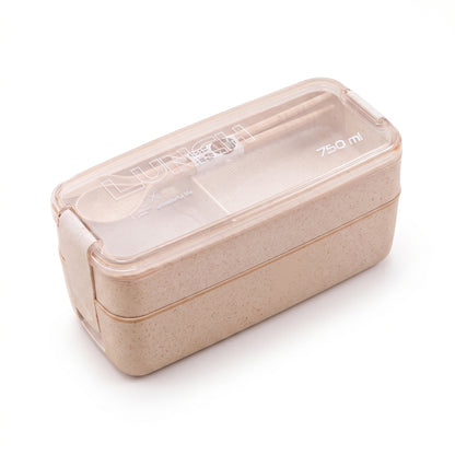 Lunch Box Bento Food Container Meal Prep Compartment Stackable - studio
