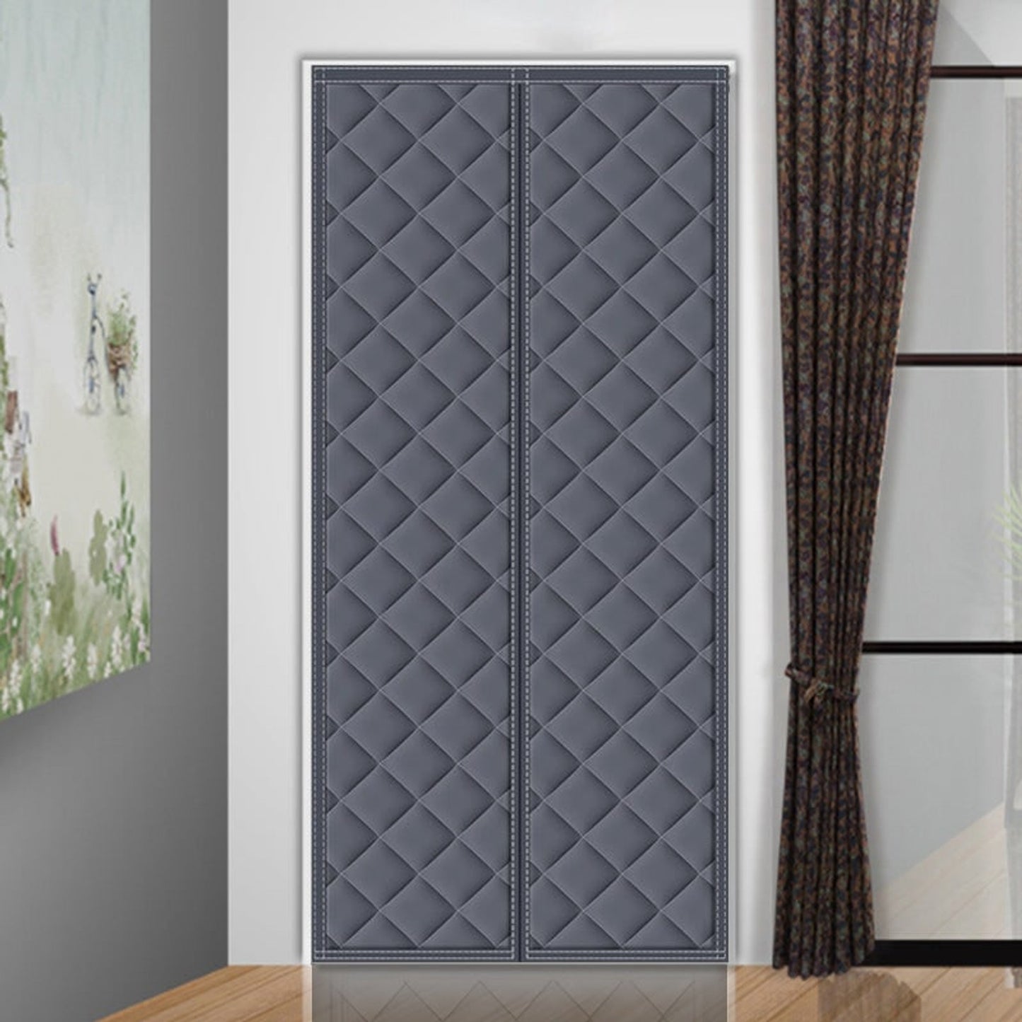 Magnetic Thermal Winter Block Door Insulation Curtain For Maintaining A Cozy Home Environment - Image 4