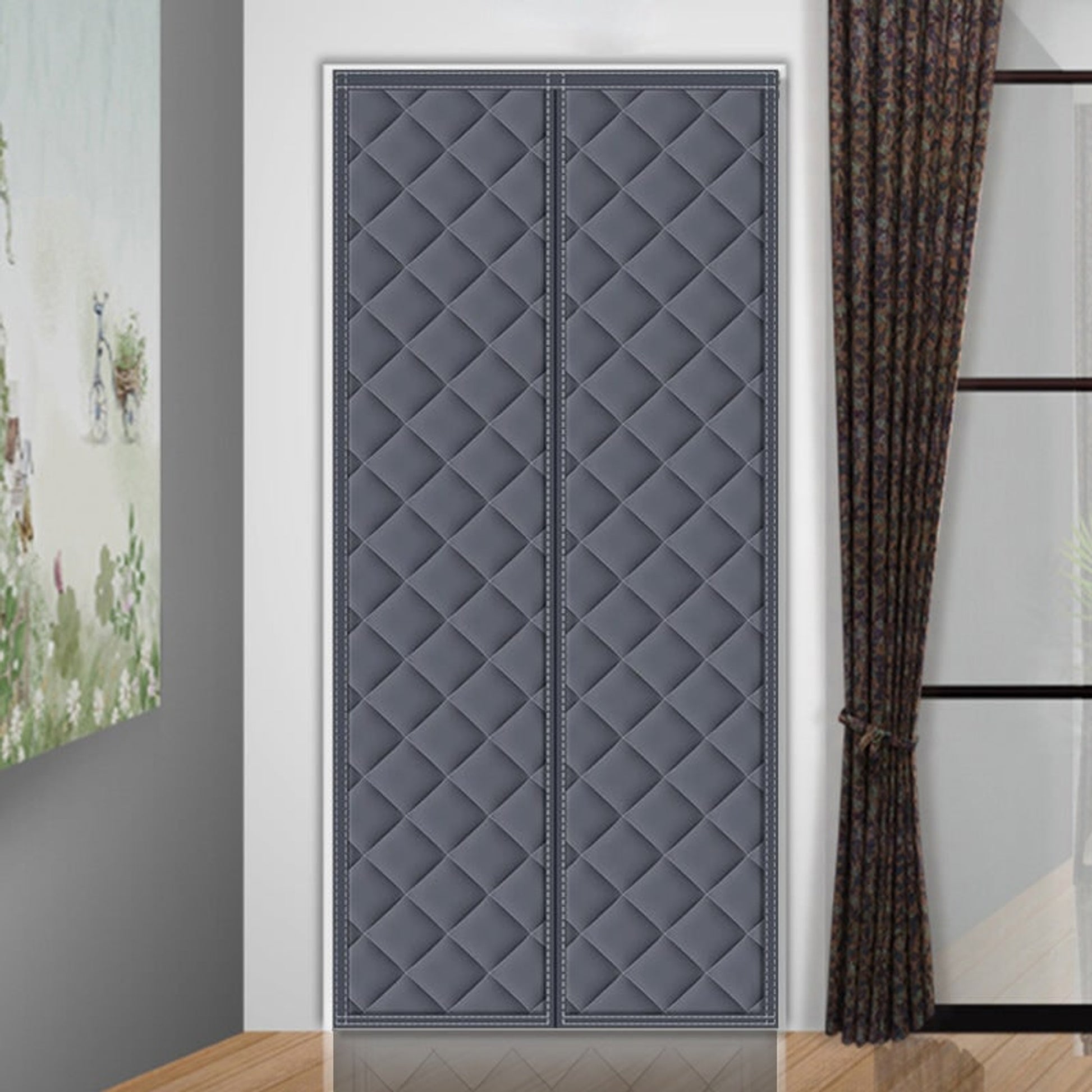Magnetic Thermal Winter Block Door Insulation Curtain For Maintaining A Cozy Home Environment - Image 4