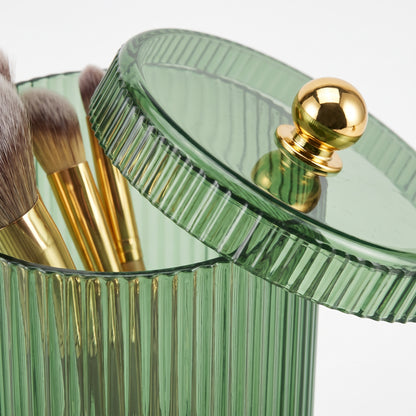 Desk Organiser Cosmetic Organizer Makeup Brush Holder Translucent Box - detail