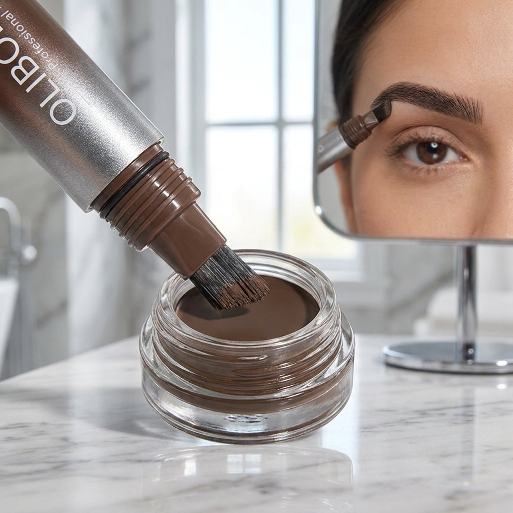 Makeup Kit Eyebrow Makeup Eyebrow Pomade Sculpting Angled Brush - Image 6