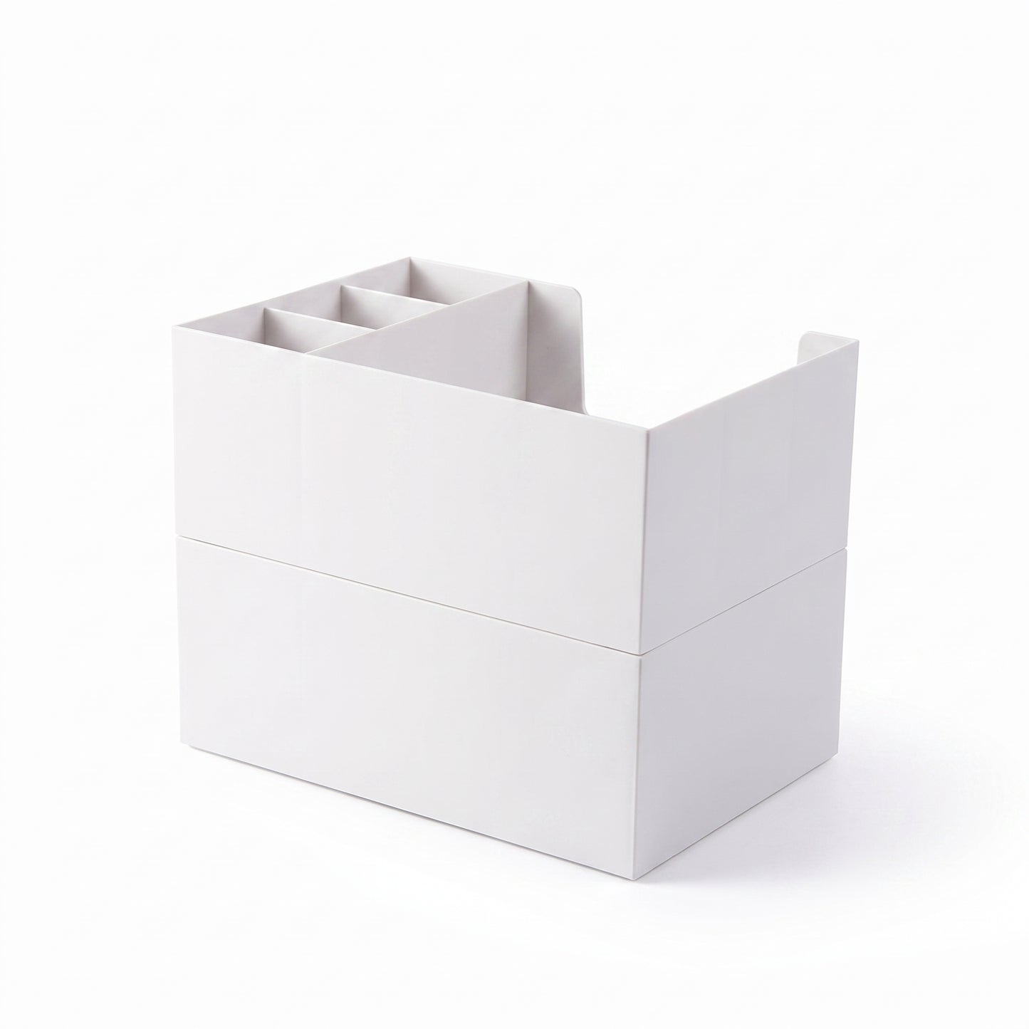 Desk Organiser Makeup Storage Organizer with Drawers Tier System - angle