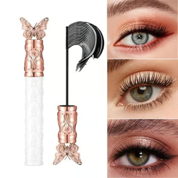 Mascara Volumizing Lengthening Clump Free Brush Rose Gold Butterfly - Image 1