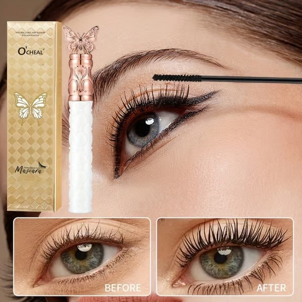 Mascara Volumizing Lengthening Clump Free Brush Rose Gold Butterfly - Image 3
