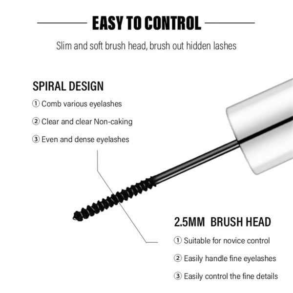 Mascara Volumizing Lengthening Clump Free Brush Rose Gold Butterfly - Image 4