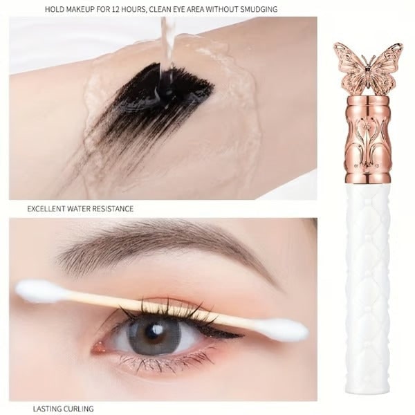 Mascara Volumizing Lengthening Clump Free Brush Rose Gold Butterfly - Image 5